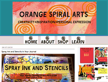 Tablet Screenshot of orangespiralarts.com